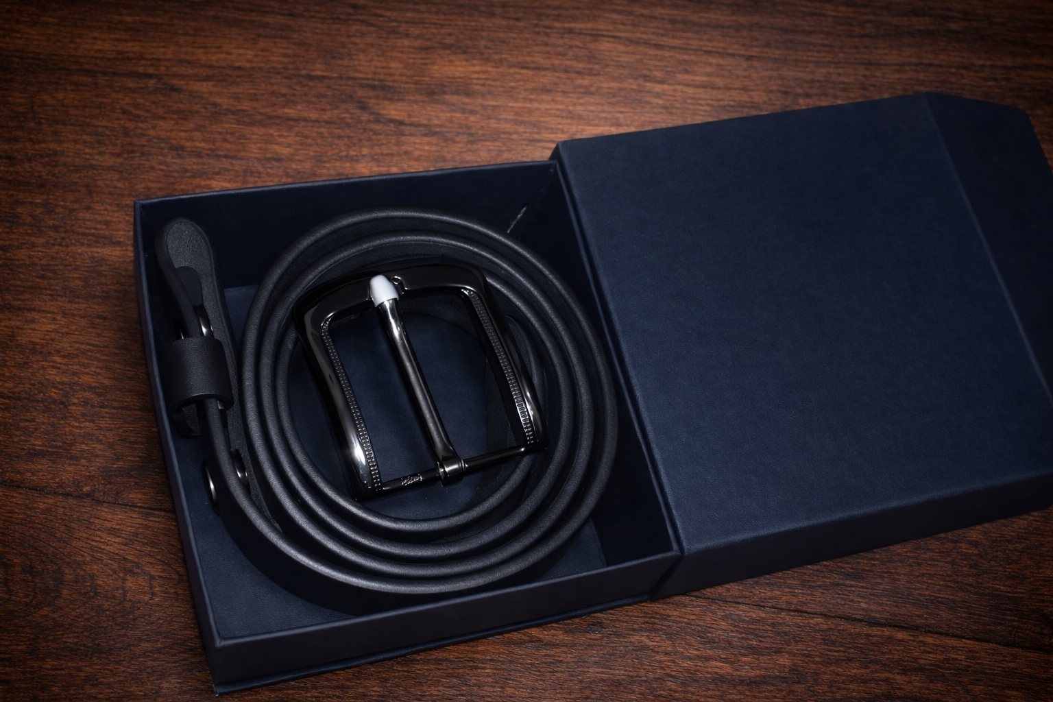 Press Stud Snap Black Belt - Image 3