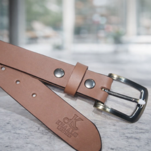 Press Stud Snap Leather Belt