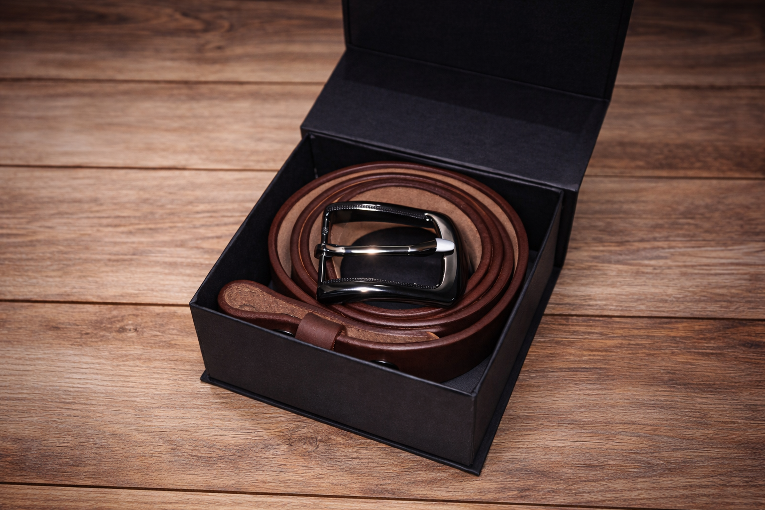 Press Stud Snap Brown Belt - Image 4