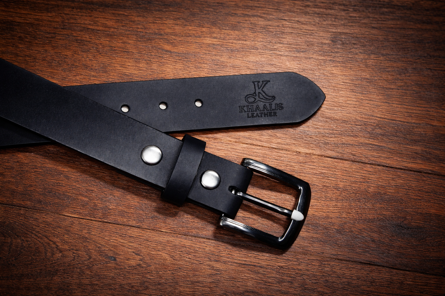 Press Stud Snap Black Belt