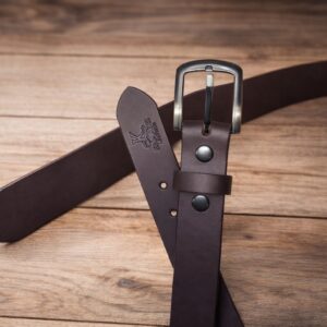 Press Stud Snap Brown Belt